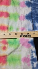 Tie Dyed Crew Neck T-Shirt Gildan Hand Made Unisex Size 2XL Y2K 70’s Multicolor