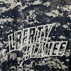 Badger Sport Liberty LU Flames Mens Size Small Digital Camo Performance Shirt
