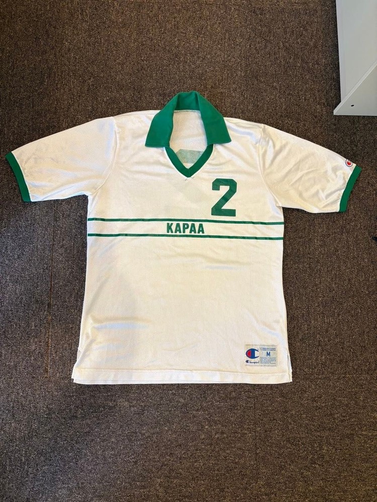 80s Vintage Champion V-Neck Mesh Game Shirt Jersey USA Made Size M