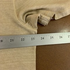 Asos Mens Large Beige Cotton Classic Crew Neck Short Sleeve T-Shirt NWOT