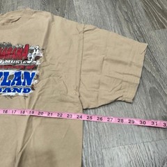 Bob Dylan Americanarama Festival of Music Concert Graphic T-Shirt Tan Mens XL