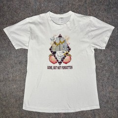 Fruit of the Loom WTC T-Shirt Mens L White Gone But Not Forgotten NYC Twin Tower