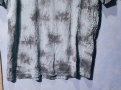 Kappa Shirt Mens L Green Tie Dye Logo Graphic Tee Back Hem Print Streetwear