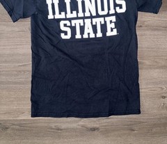 Vintage MV Sport NCAA Illinois State Short Sleeve Tee Shirt Mens Small Black