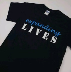 Vintage Expanding Lives Non Profit Chicago Illinois Africa Print T Shirt African