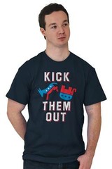 Kick Republicans Out Pro Democrat Liberal Political Left Classic T Shirt Tee