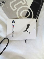 NWT Puma BMW Motorsport MMS WMN Street tee Men’s T Shirt White Black Sz: XL/TG