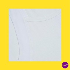 EVOLVE Men’s Cotton Comfort Square Cut Tank 2-Pack, White, UK L | EU 52 | US L