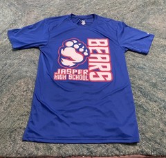 BADGER SPORT Men’s Jasper High School Bears #5 Shirt Sz. M BLUE NEW 76619
