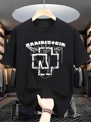 Rammstein Merch Core Men’s Heavyweight 100% Cotton T-Shirt – 180gsm Industrial C