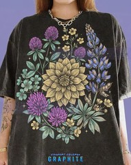 Vintage Floral Botanical Nature Plant Graphic Comfort Tee