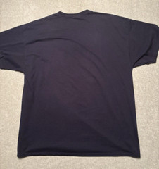 Michigan T-Shirt Men’s 2XL Navy Glaze & Blue Claire MI Jerzees Short Sleeve