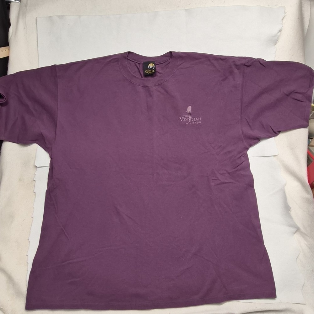 VTG The Venetian Shirt Las Vegas Logo Embroidered 1999 Casino 90s Tshirt Tee 2XL