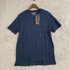 NEW Banana Republic Men’s M Luxe Touch Performance Tee 100% Cotton Navy Blue