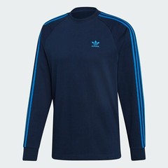 Adidas Originals 3 Stripe Long Sleeve Collegiate Navy T-Shirt Small Medium 2XL