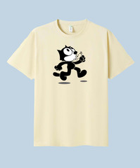 UNISEX MEN WOMENS TEE TSHIRT FELIX THE CAT FACE HAPPY WALKING CARTOON FUN GIFT
