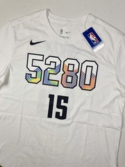 Denver Nuggets Nikola Jokic 15 Nike 5280 City Edition White Shirt Mens Large NBA