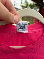 Universal Studios Men’s Pink VINTAGE 90’s Hollywood Made In USA Shirt Size Large