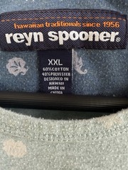 Reyn Spooner T-Shirt Men’s 2XL Pocket Cotton Poly Blend Ocean Theme Seahorse XXL