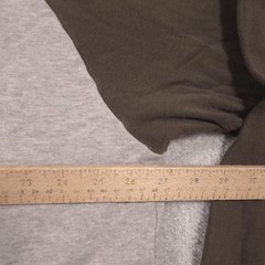 Cabela’s Henley Shirt Mens 2XL Gray Brown Long Sleeve Thermal Lined Raglan