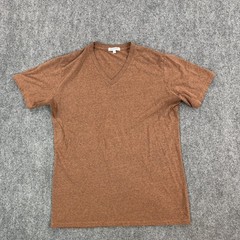 Gustin Shirt Mens Large Brown Heather V Neck Tri Blend T-Shirt California USA