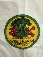 Vietnam Veteran Flashback T Shirt Mens L White POW MIA Republic Of Vietnam