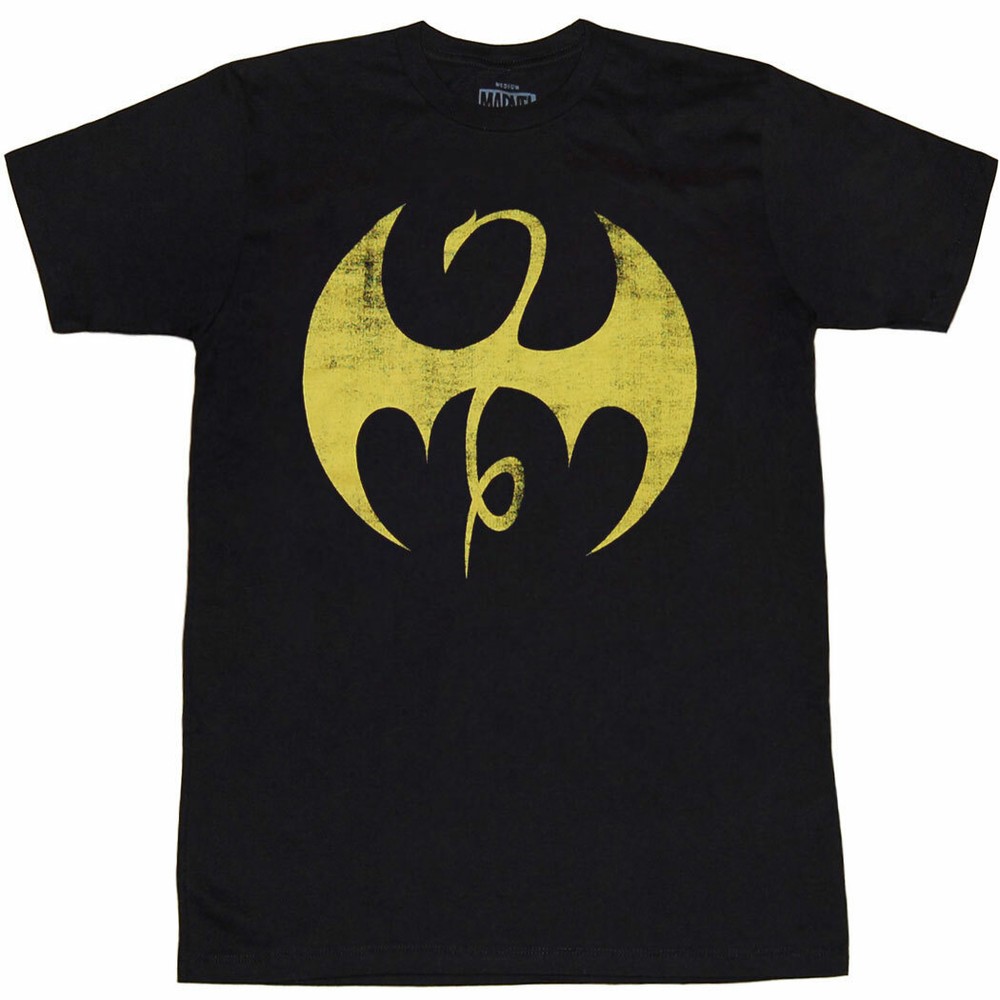 Iron Fist Distressed Dragon Logo T-Shirt