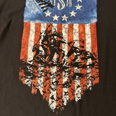 Vintage Bayside USA T Shirt Men’s Size XL Black Y2K America