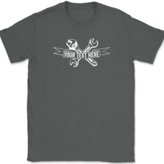 Mechanic Your Text Here Custom T-Shirt Personalized Car Truck Tee