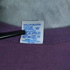 Vintage Russell Athletic T Shirt Mens XL Purple Blank Tee Made USA Crewneck 90s