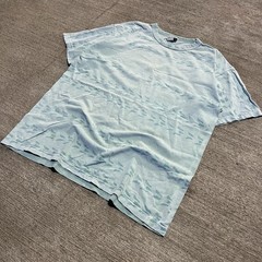 Gramicci Men’s Geometric Pattern Blue Crew Neck Short Sleeve T-Shirt Size M Mens