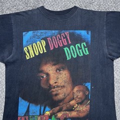 Vintage 1990s Snoop Dogg Tupac 2 Of Amerikaz Most Wanted Rap Tee T-Shirt Sz L