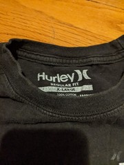 Hurley Surf Black Yellow Men’s T-shirt sz XL