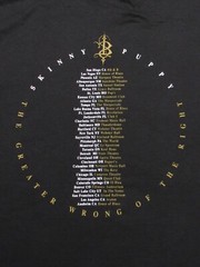 Original Vtg 2004 SKINNY PUPPY Greater Wrong Of Right T-SHIRT XL Tour Concert 04