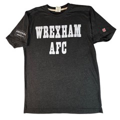 Homage Wrexham AFC T Shirt Small Aviation Gin Ryan Reynolds Soccer Gray TriBlend
