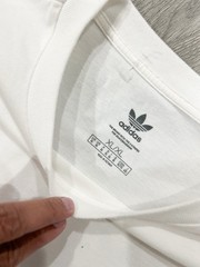adidas Originals Trefoil Logo White Short Sleeve Crew Neck Cotton Tee Men’s XL