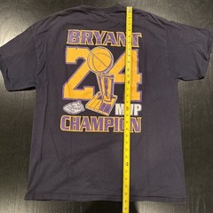 Vintage LA Lakers Kobe Bryant NBA Black T shirt XL 2009 Champions Championship