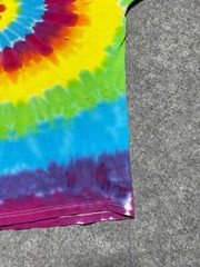 VINTAGE XL Tie Dye Colorful Swirl FOTL Shirt Blank Skater Grunge Dance Rave