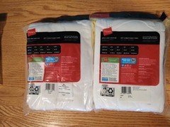 Hanes Men’s Crew Neck Tagless Cotton T-Shirts 3+1 Pack White Size M Regular X2