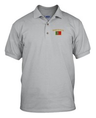 PORTUGAL FLAG Embroidery Embroidered Golf Polo Shirt