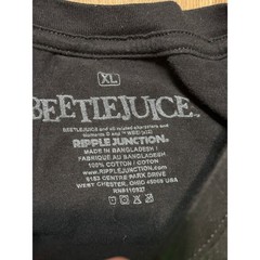 Ripple Junction Beetlejuice T-Shirt Mens XL Black Unisex Sandworms Quote Good