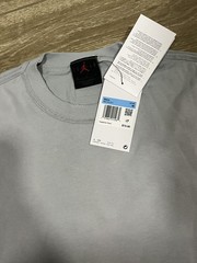 NWT Nike Air Jordan Long Sleeve Distressed Smoke Gray Sz M IB3134-077 Original
