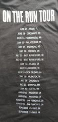 Jay Z + Beyoncé On The Run Concert Tour 2014 Tank Top T-Shirt – Size Large / L