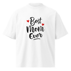 Unisex organic oversized high neck t-shirt