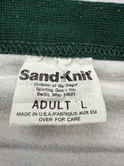 Vintage Sand-Knit Shirt Mens Large White Oakland Athletics Tee Made USA VTG
