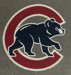 Chicago Cubs “Heritage” Men’s L Gray Distressed Walking Clark the Cub