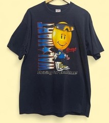 Vintage 90s Walmart smiley face t-shirt tee striving for excellence