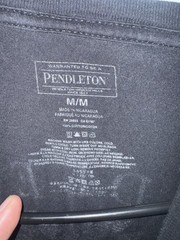 Pendleton Alto Mesa T Shirt Black Size Medium Back Graphic Woolen Mills