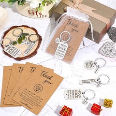 144 PCS Thank You Keychains, Bulk, Bags, Cards, Employee Appreciation Gift