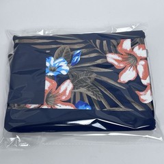 Lands End Super-T Men’s Cotton Hawaiian Print Colorblock Pocket Tee Size XL